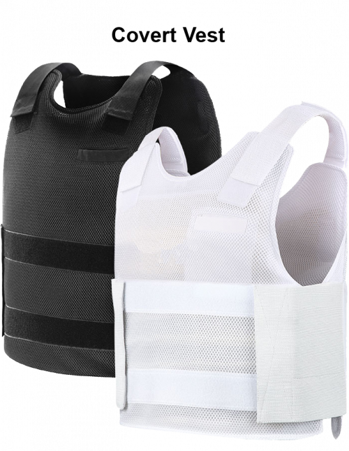 Our most popular product is our stab-resistant covert vest. This exceptionally lightweight protection, for example, weighs only 1.5 kg in size L/XL. The vest is so thin that it can be worn almost invisibly even under a shirt. Additionally, the vest is so breathable that even during intensive shifts of more than 12 hours, no discomfort is expected.